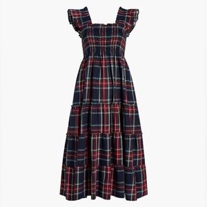 Hill House Home Ellie nap dress in navy tartan plaid